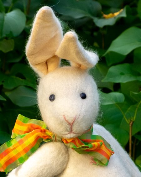 Kaj, The White Easter Bunny - White Rabbit - Handmade in Sweden - OOAK - Image 2